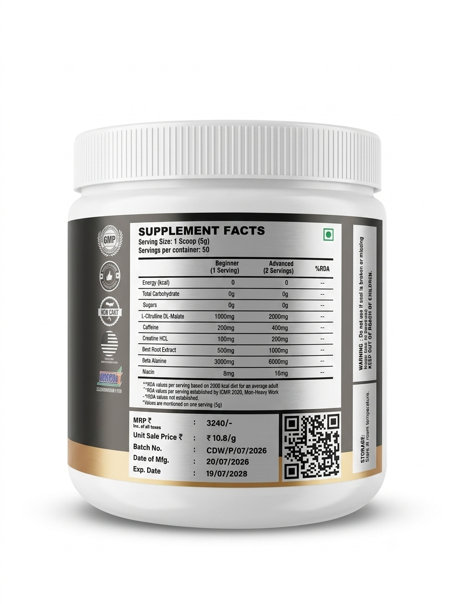 CDS Defence Wallah - DESI CHEETAH Pre-Workout